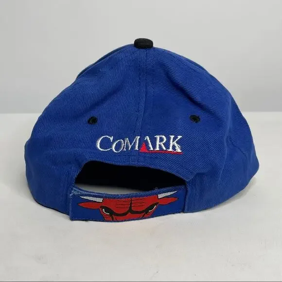 Vintage Chicago Bulls 3 Peat Rare Blue Cap - Picture 2 of 9